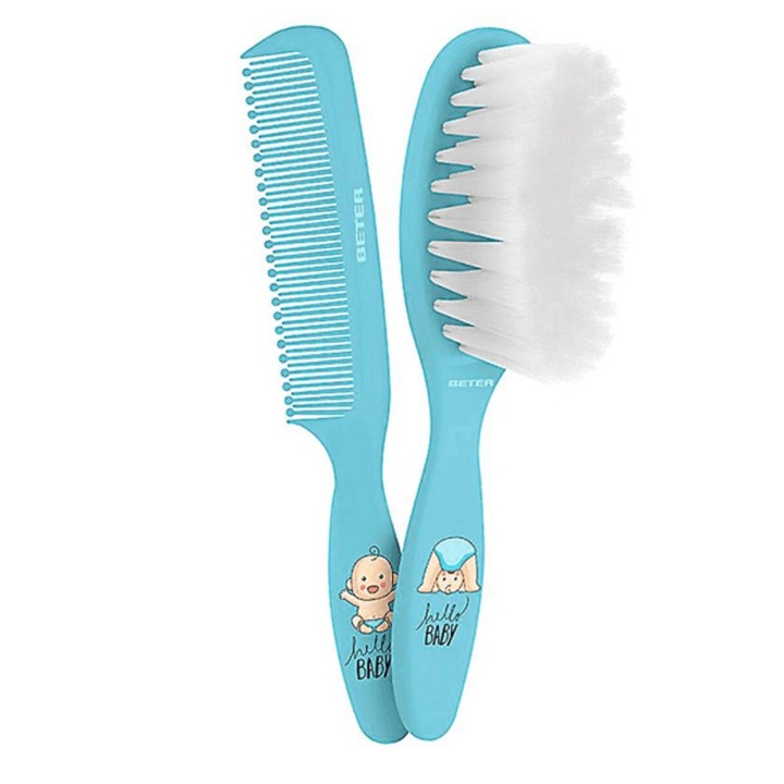 Set de Peluquería Infantil Beter Peine Bebe Azul (2 pcs) 2 Piezas