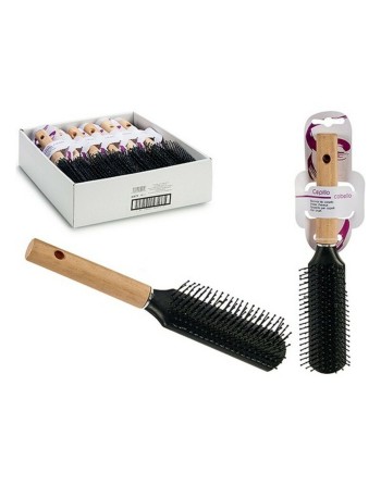 Brush Black Wood Brown Plastic