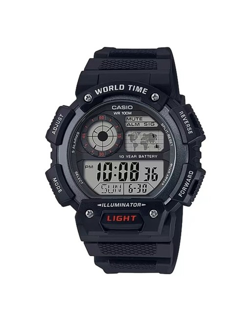 Herrenuhr Casio ILLUMINATOR WORLDTIME (Ø 51 mm)