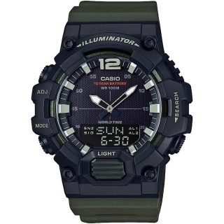 Herrenuhr Casio ILLUMINATOR BLACK - ARMY GREEN (Ø 48 mm)