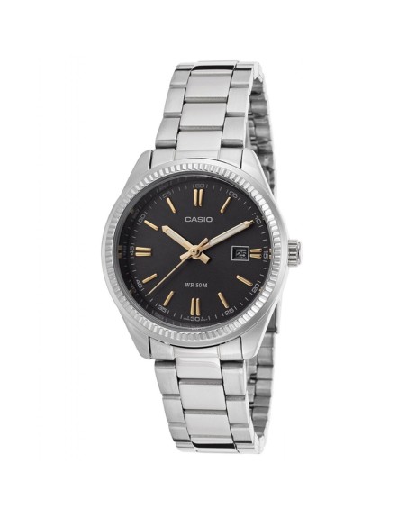 Dameur Casio DATE - BLACK, GOLD INDEXES (Ø 30 mm)