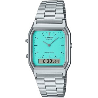 Unisex-Uhr Casio COLLECTION ANA-DIGIT Silberfarben