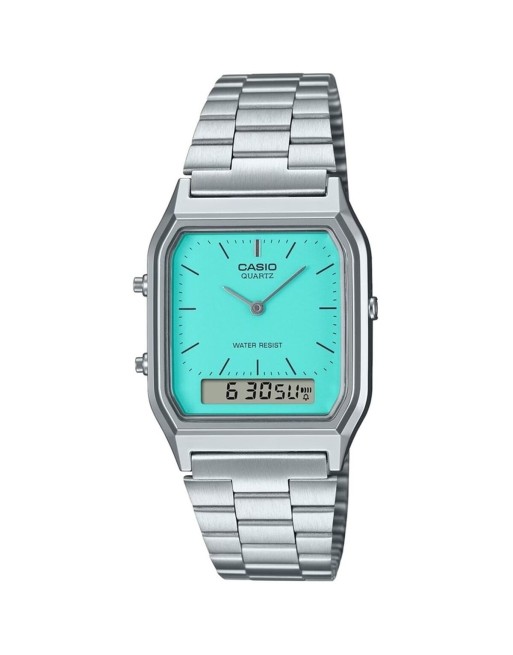 Unisex-Uhr Casio COLLECTION ANA-DIGIT Silberfarben