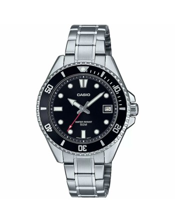 Orologio Uomo Casio MDV-10D-1A1VEF Nero Argentato