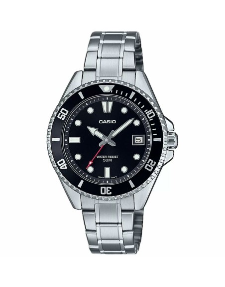 Orologio Uomo Casio MDV-10D-1A1VEF Nero Argentato
