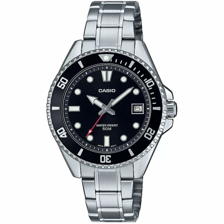 Herreur Casio MDV-10D-1A1VEF Sort Sølvfarvet
