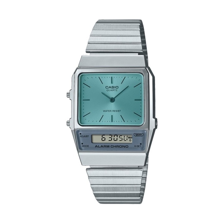 Unisex ur Casio VINTAGE EDGY COLLECTION Sølvfarvet