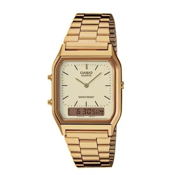 Orologio Unisex Casio COLLECTION ANA-DIGIT Dorato