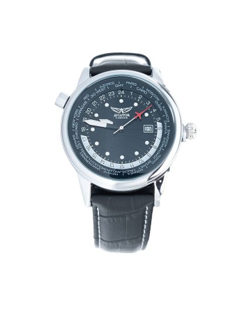 Herrenuhr Aviator AVW6975G354 Schwarz