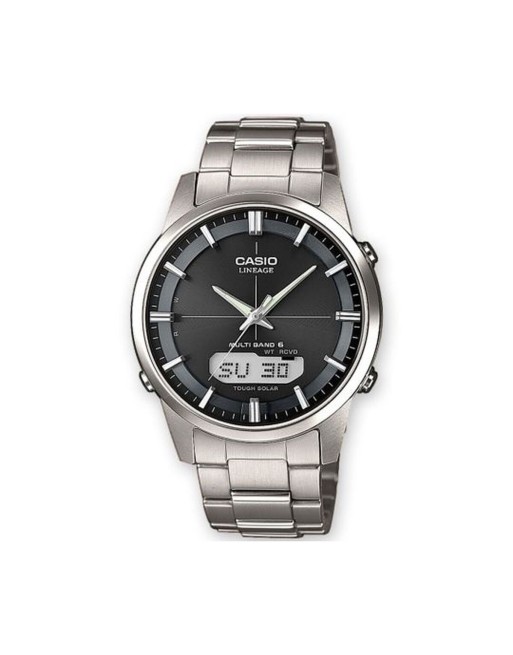 Herrenuhr Casio LINEAGE Multiband 6 Tough Solar Schwarz Silberfarben (Ø 40 mm)