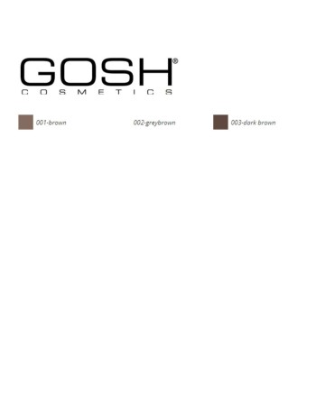 Augenbrauen-Make-up Shape anf Fill Gosh Copenhagen