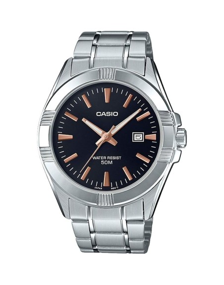 Herreur Casio COLLECTION Sort Sølvfarvet (Ø 43,5 mm)