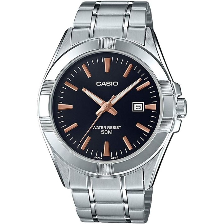 Herreur Casio COLLECTION Sort Sølvfarvet (Ø 43,5 mm)