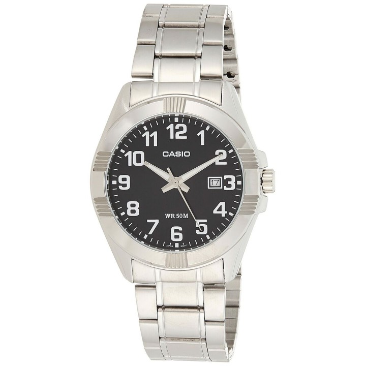 Herreur Casio COLLECTION Sort Sølvfarvet (Ø 43,5 mm)
