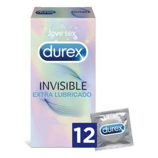 Usynlige, ekstra smørende Kondomer Durex Invisible (12 uds)