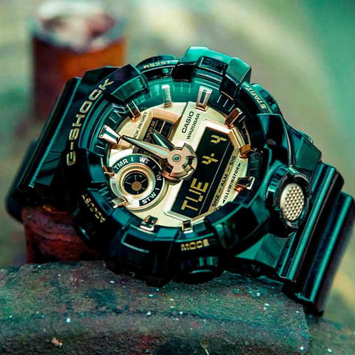 Herreur Casio G-Shock GA-710 Ø 49 mm Sort Guld