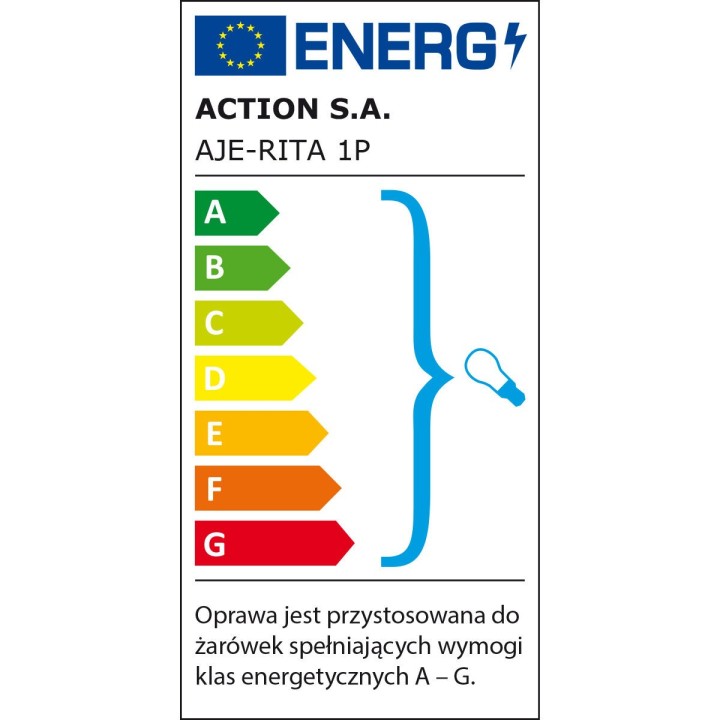 Væglampe Activejet AJE-RITA 1P Patyna