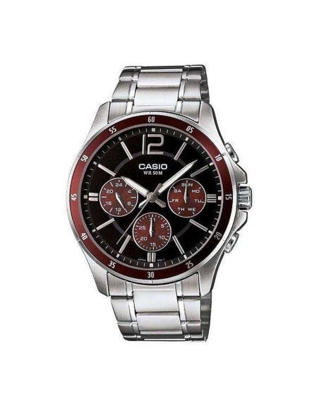 Reloj Hombre Casio MULTIFUNCTION CALENDAR - BLACK & BORDEAUX (Ø 43,5 mm)