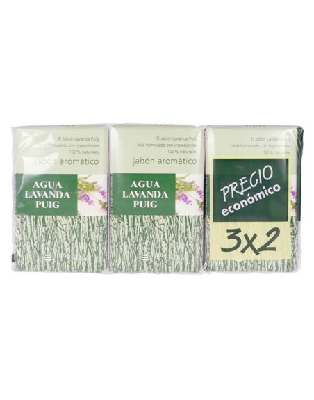Sapone per le Mani Agua Lavanda Puig Agua Lavanda 142-0350 (3 pcs) 3 Pezzi