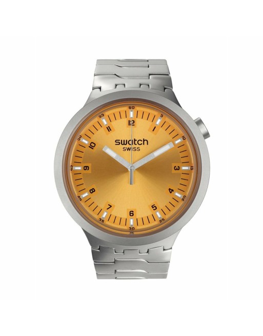 Montre Unisexe Swatch SB07S103G Jaune Argenté