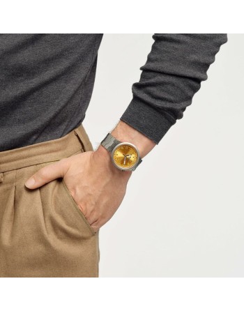 Montre Unisexe Swatch SB07S103G Jaune Argenté