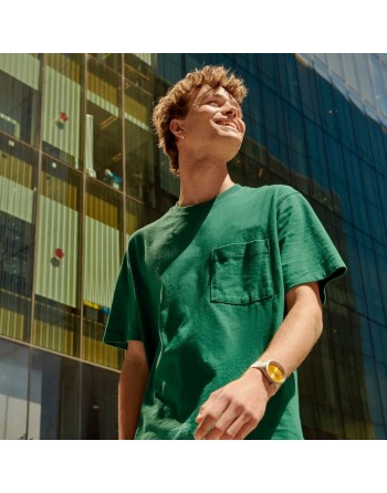 Montre Unisexe Swatch SB07S103G Jaune Argenté