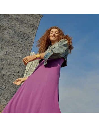 Montre Unisexe Swatch SB07S103G Jaune Argenté