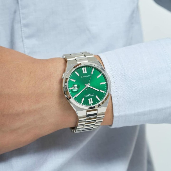 Herreur Citizen TSUYOSA AUTOMATIC Grøn Sølvfarvet (Ø 40 mm)