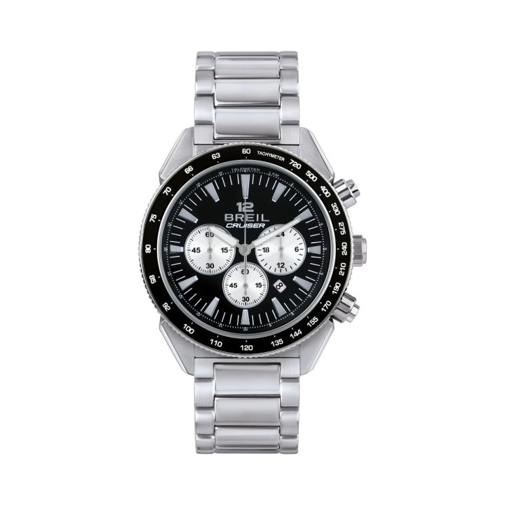 Herreur Breil TW1924 Sort Sølvfarvet (Ø 44 mm)