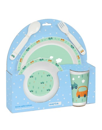 Set de Menaje Infantil Safta Coches (5 Piezas)