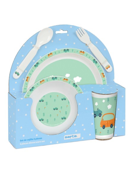 Set de Menaje Infantil Safta Coches (5 Piezas)