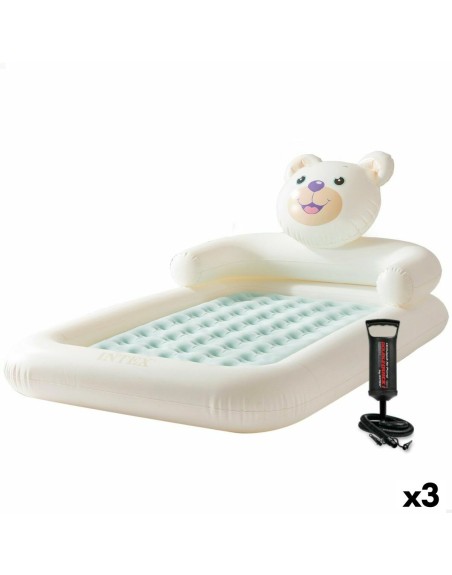 Aufblasbares Bett Intex Junior Bär 114 x 10 x 178 cm 3 Stück
