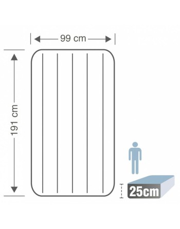 Oppustelig madras Intex Twin Dura-Beam Prestige Downy 99 x 25 x 191 cm 4 enheder