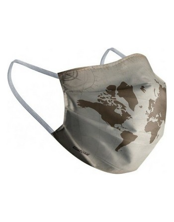 Hygienic Reusable Fabric Mask Maps Children's