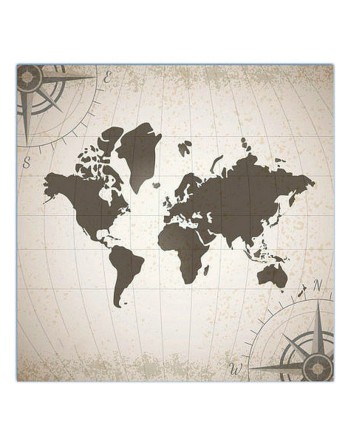 Hygienic Reusable Fabric Mask Maps Children's