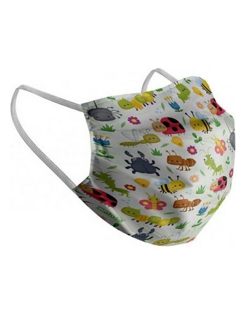 Hygienic Reusable Fabric Mask Children's Insects