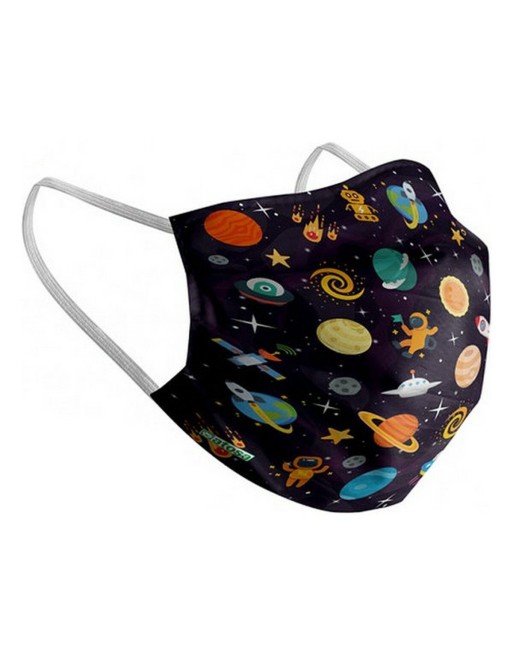 Hygienic Reusable Fabric Mask Space Children's