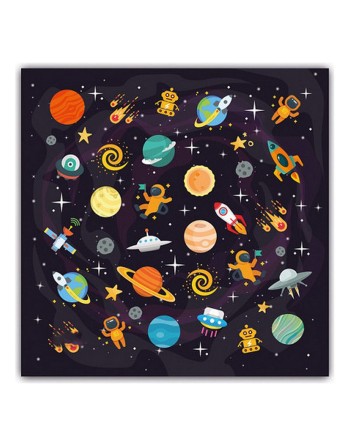 Hygienic Reusable Fabric Mask Space Children's