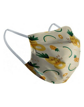 Hygienic Reusable Fabric Mask 10-12 Years Pineapple