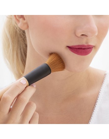 Set de Brochas de Maquillaje de Madera con Funda de Transporte Miset InnovaGoods 5 Unidades