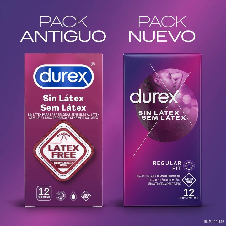 Préservatifs sans Latex Durex Sin Latex 12 Unités