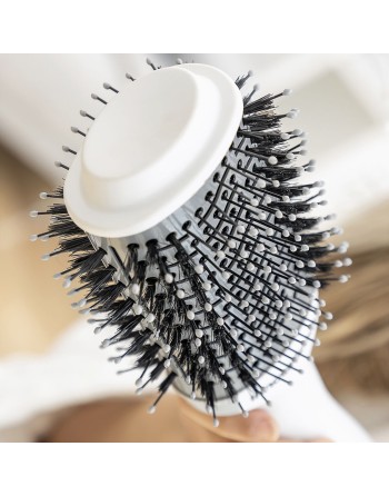 Brosse Volume Sèche-Cheveux Ionique Volumio InnovaGoods Blanc Gris 1000 W