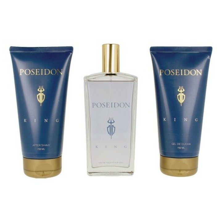 Parfume sæt til mænd The King Poseidon EDT (3 pcs) (3 pcs)