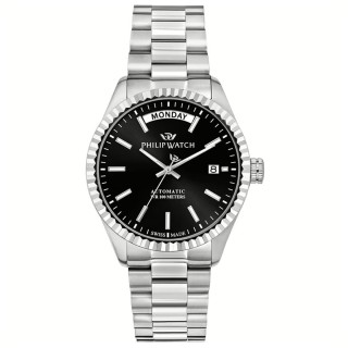 Herreur Philip Watch R8223597108 Sort Sølvfarvet