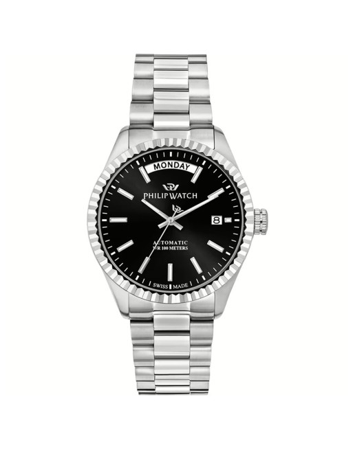 Herrenuhr Philip Watch R8223597108 Schwarz Silberfarben