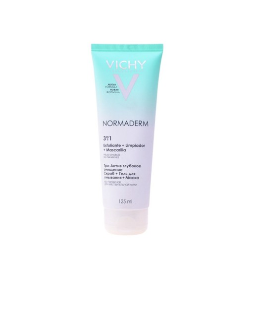 Eksfolierende Ansigtsmaske 3-i-1 NORMADERM Vichy (125 ml)