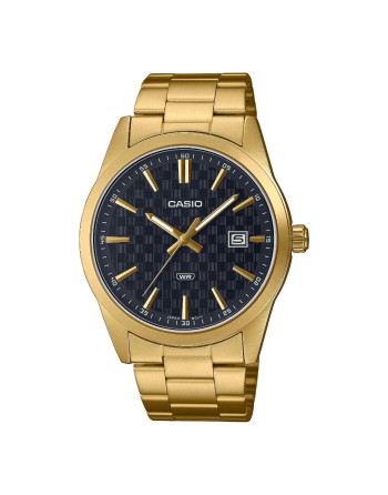 Montre Homme Casio DATE CARBON LOOK DIAL - GOLD SERIE - BLACK (Ø 41 mm)