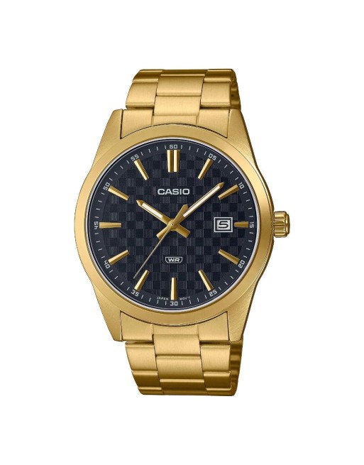 Herrenuhr Casio DATE CARBON LOOK DIAL - GOLD SERIE - BLACK (Ø 41 mm)