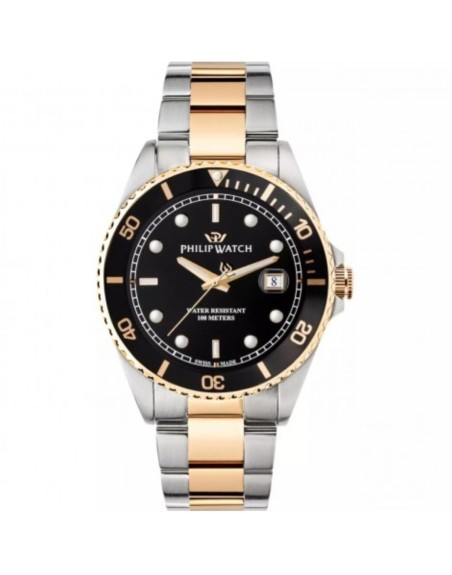 Herreur Philip Watch R8253597081 Sort Sølvfarvet