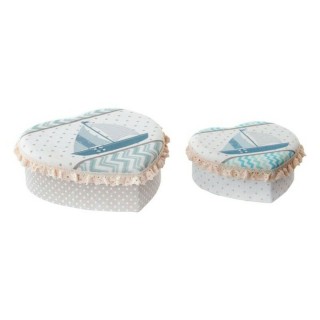Smykkeskrin DKD Home Decor 8424001396207 Akryl Pap 19 x 10 x 7 cm (2 enheder)